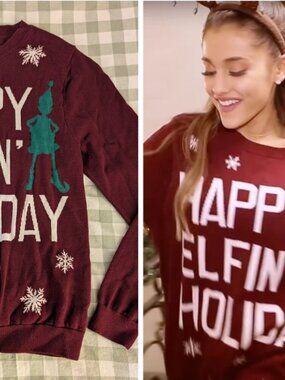 Mossimo Supply Co. "Happy Elfin' Holiday" Sweater
